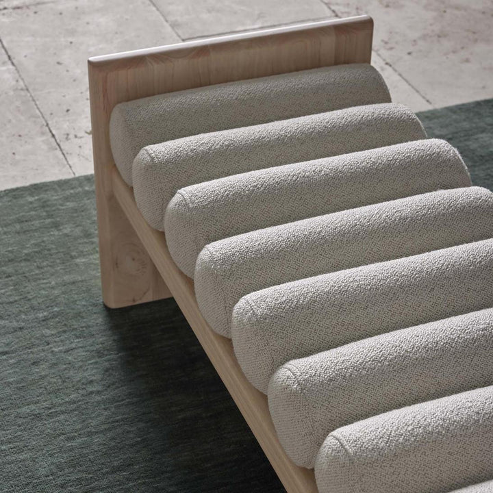 Ava Bench Seat Ivory & Natural