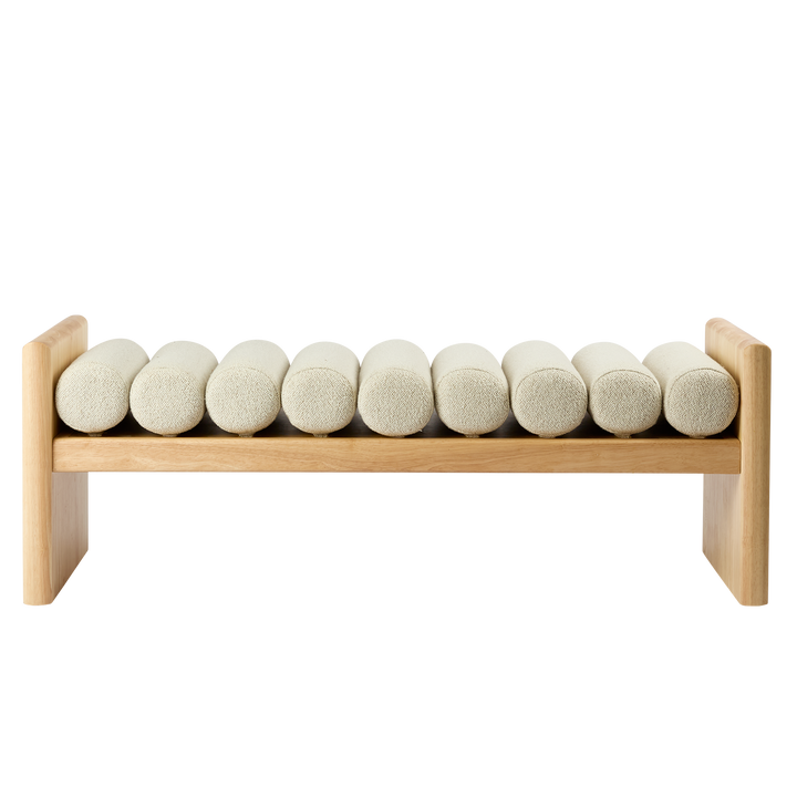 Ava Bench Seat Ivory & Natural