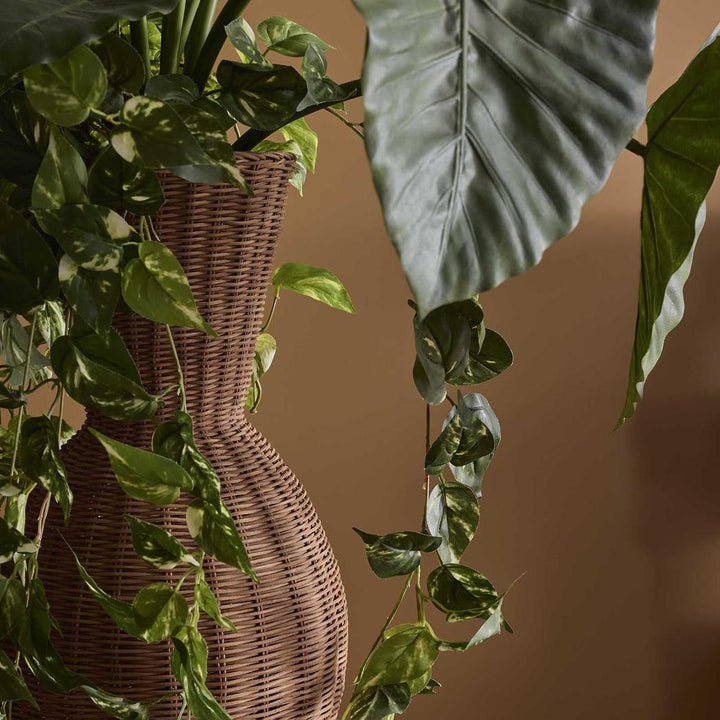 Orbiter Rattan Pedestal Planter I