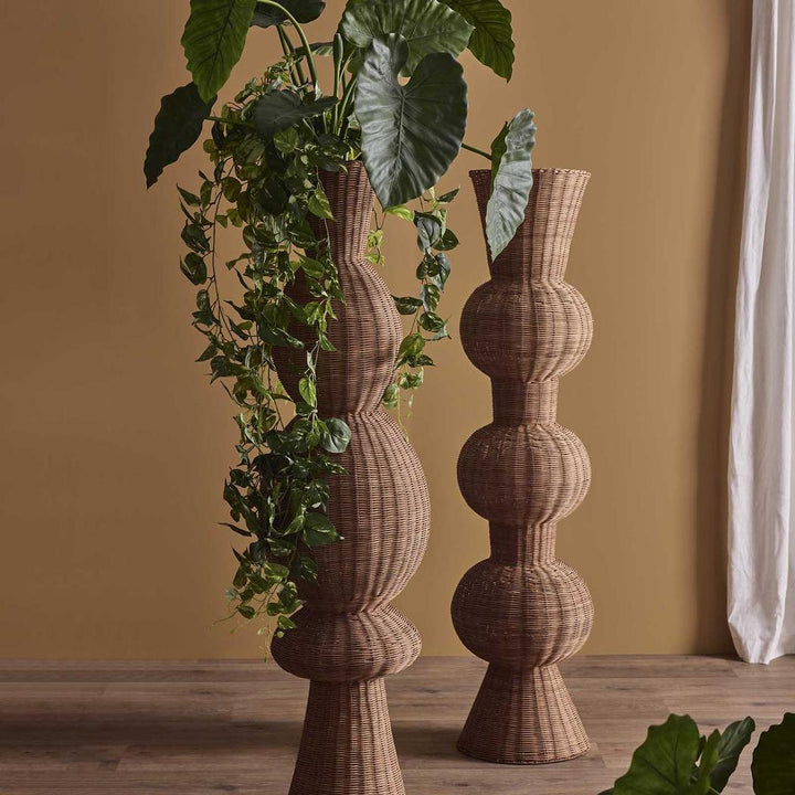 Orbiter Rattan Pedestal Planter I