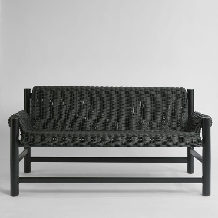 Riven Outdoor Occasional Sofa Black