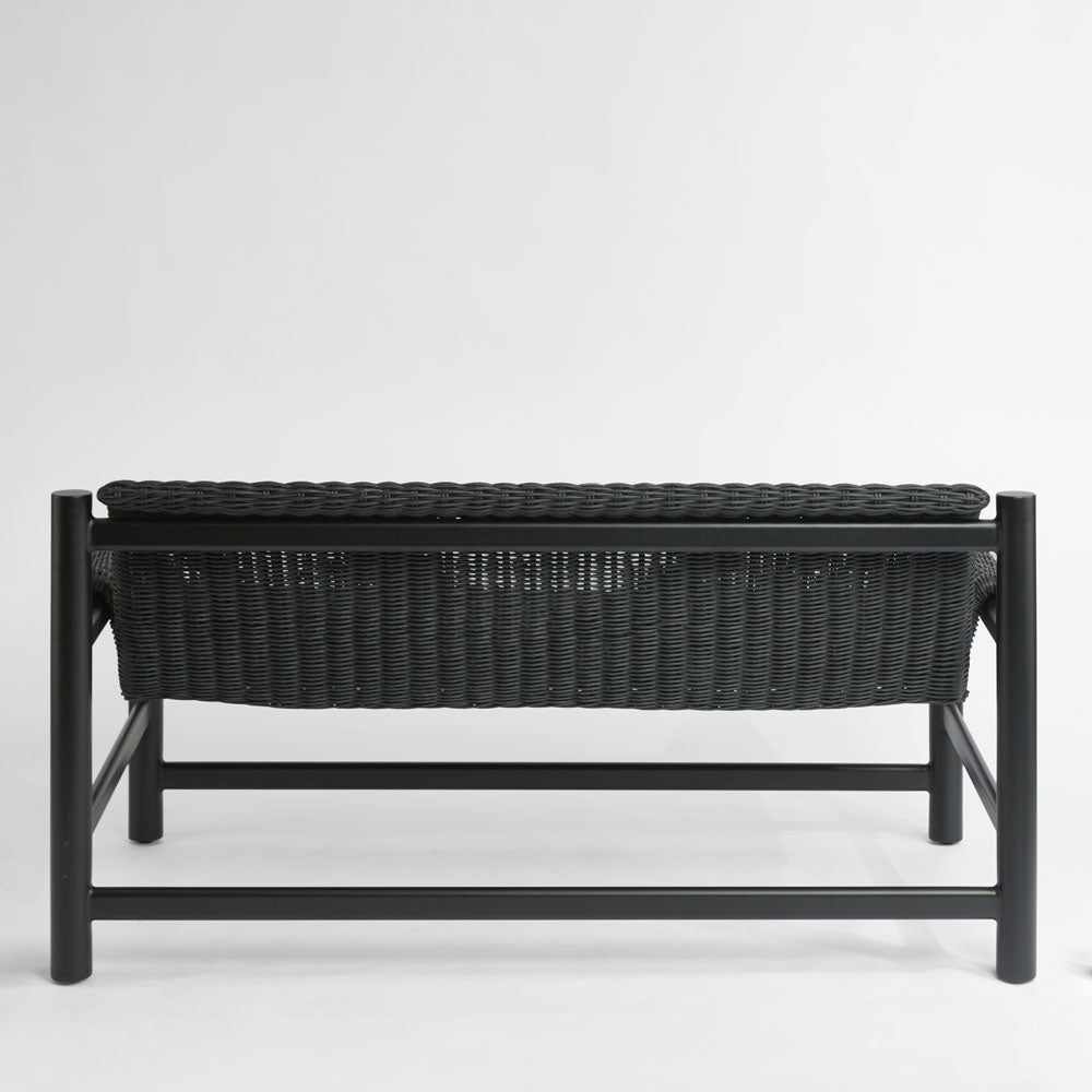 Riven Outdoor Occasional Sofa Black