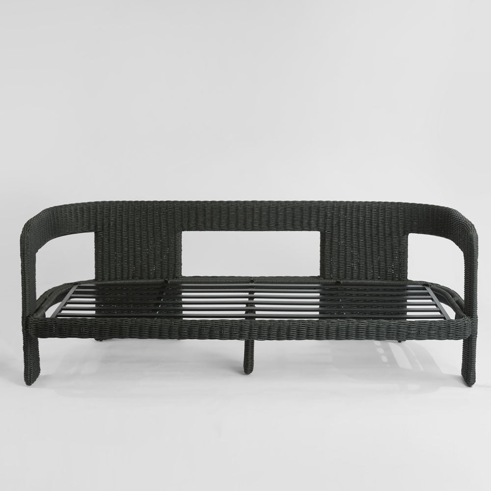 Riven Outdoor Occasional Sofa Black