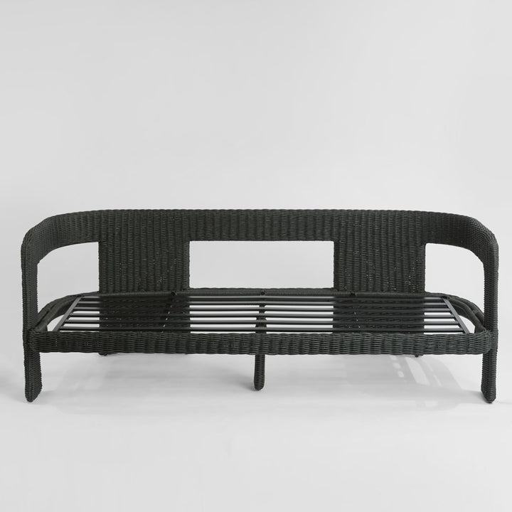 Riven Outdoor Occasional Sofa Black