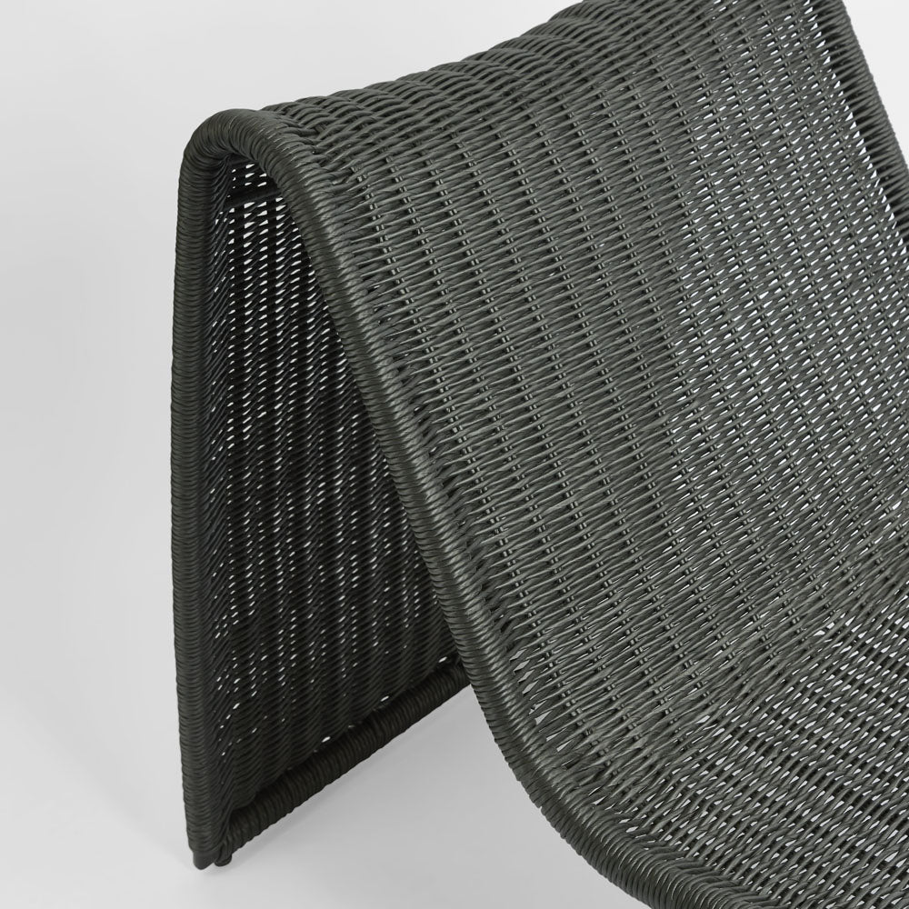 Riven Outdoor Sunlounge Black