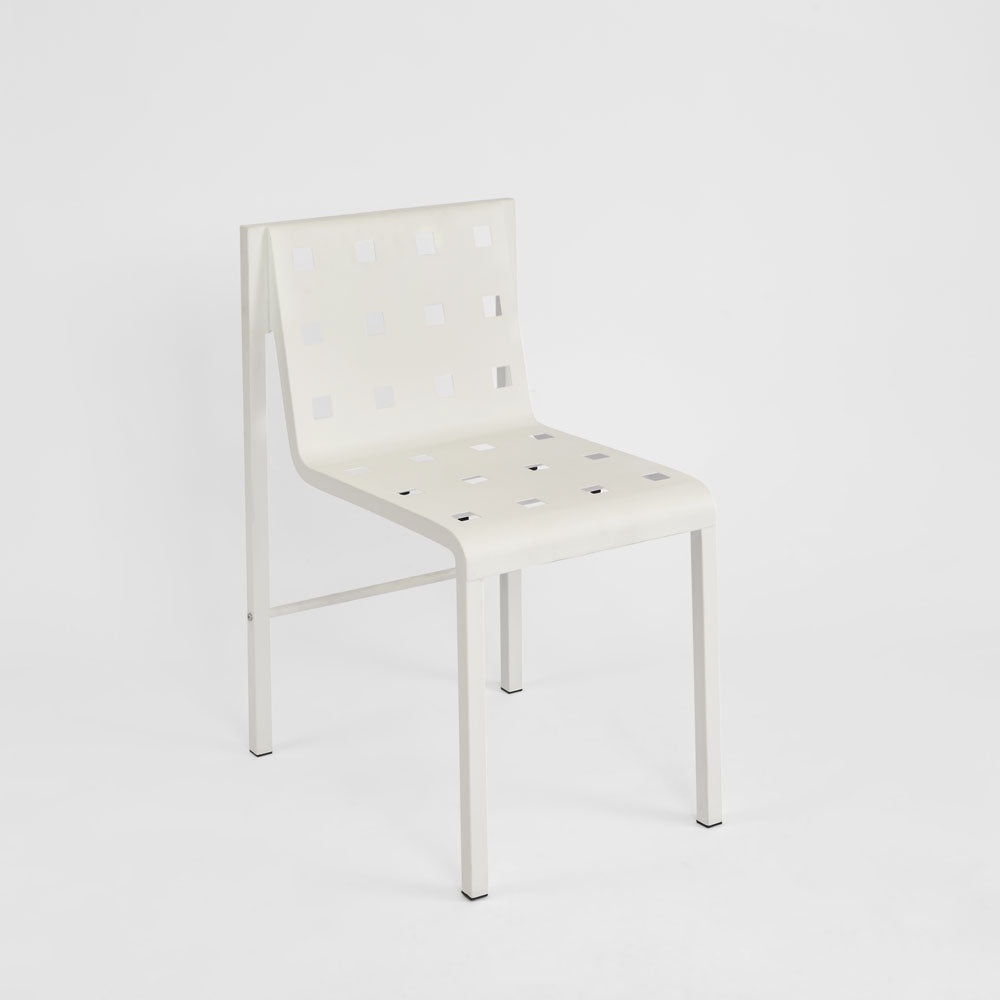 Grid Dining Chair Outdoor White