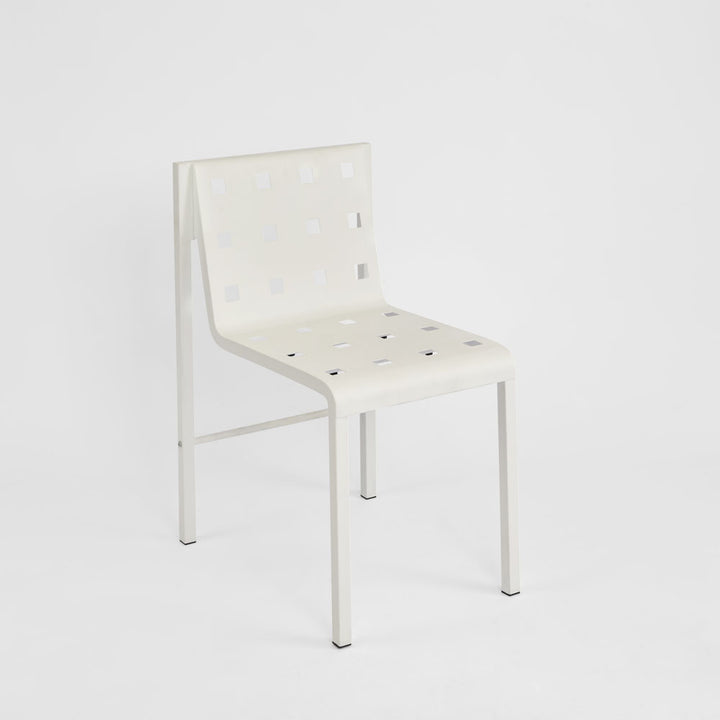 Grid Dining Chair Outdoor White