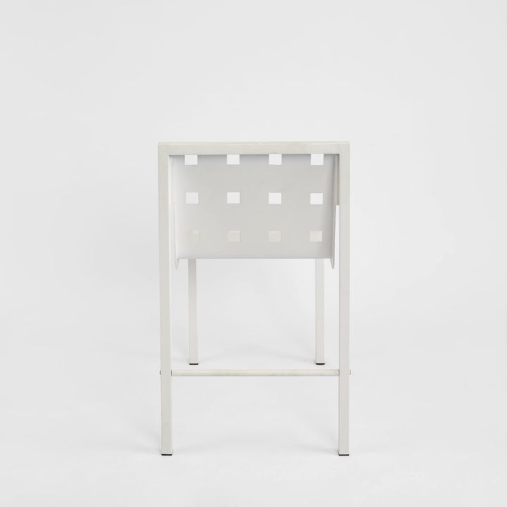 Grid Dining Chair Outdoor White