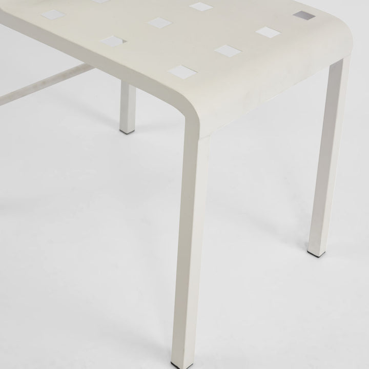 Grid Dining Chair Outdoor White