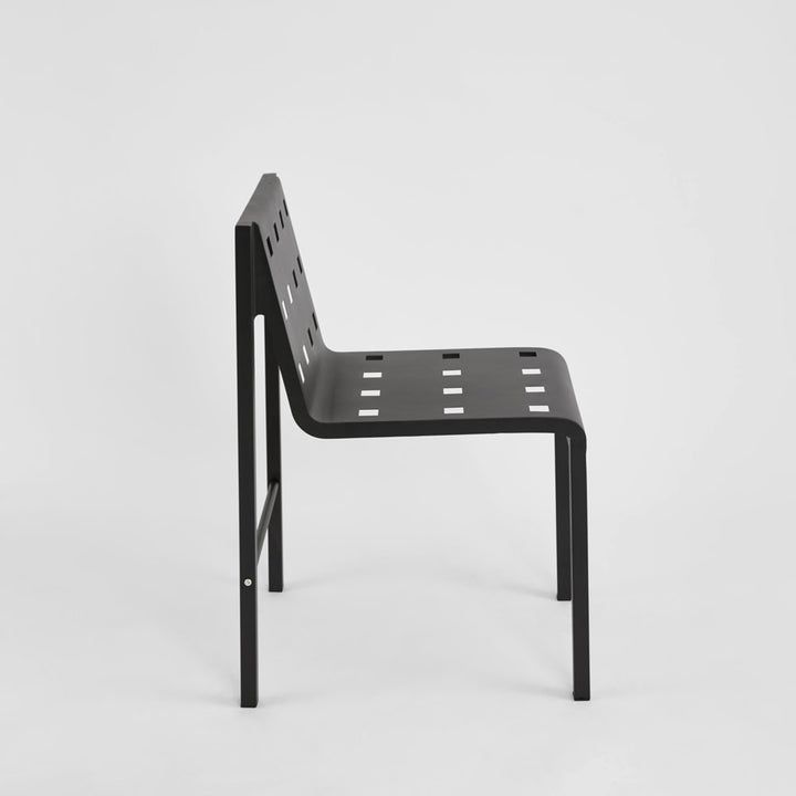 Grid Dining Chair Outdoor Black