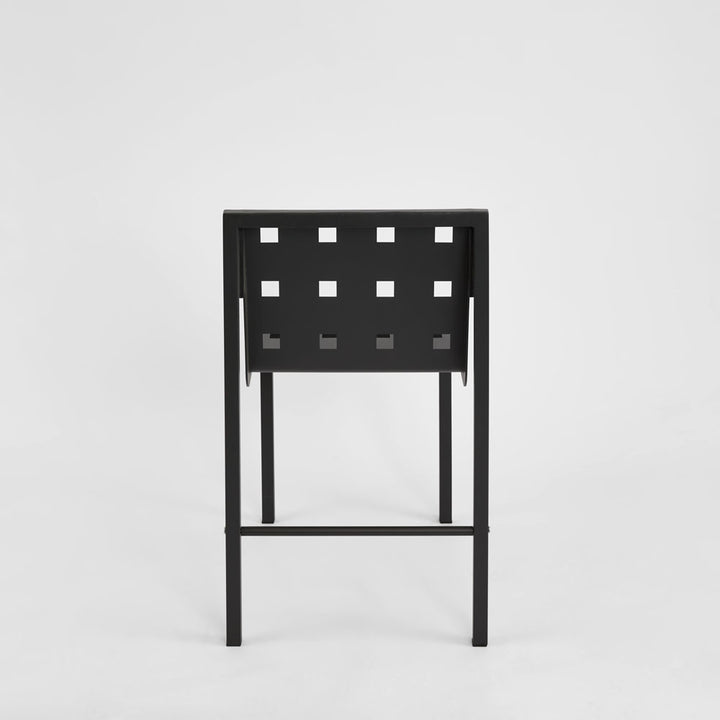 Grid Dining Chair Outdoor Black