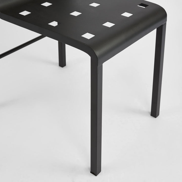 Grid Dining Chair Outdoor Black