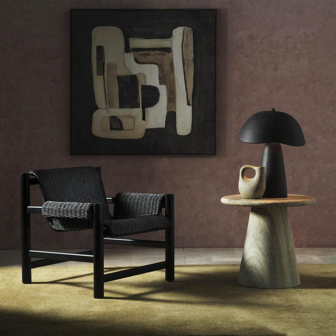 Riven Outdoor Occasional ArmChair Black