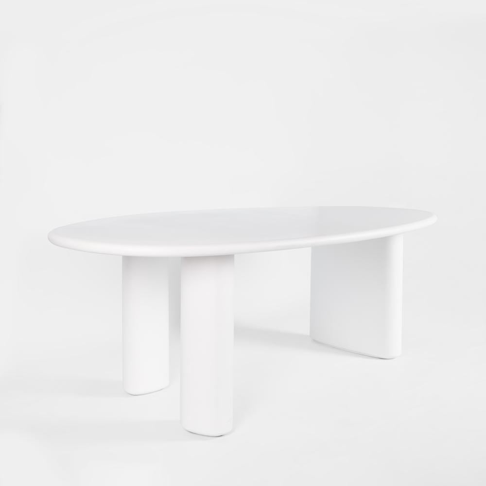 Oko Dining Table Outdoor White 220cm