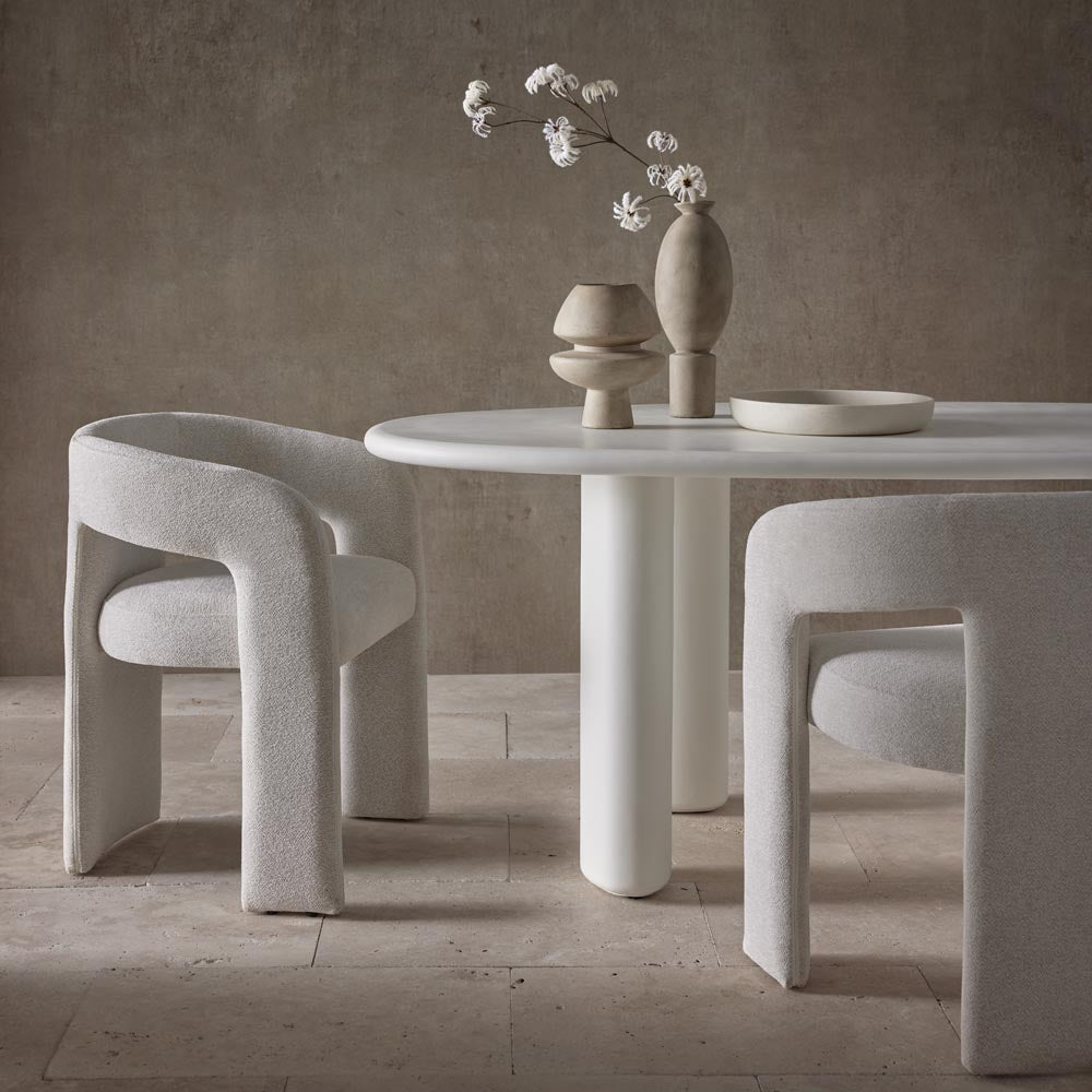 Oko Dining Table Outdoor White 220cm