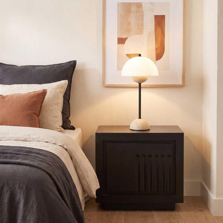 Rock Bedside Black 2 dwr