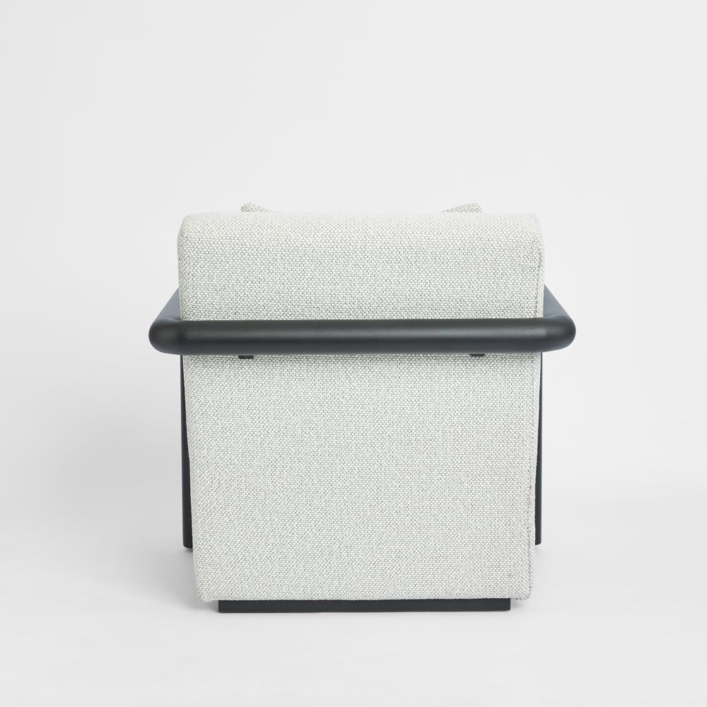 Argo Armchair Ecru with black frame Outdoor