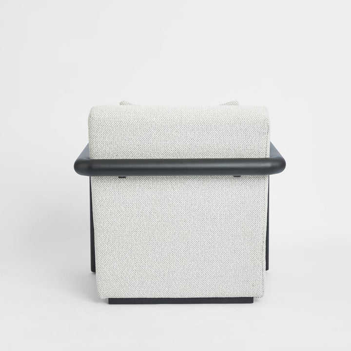 Argo Armchair Ecru with black frame Outdoor