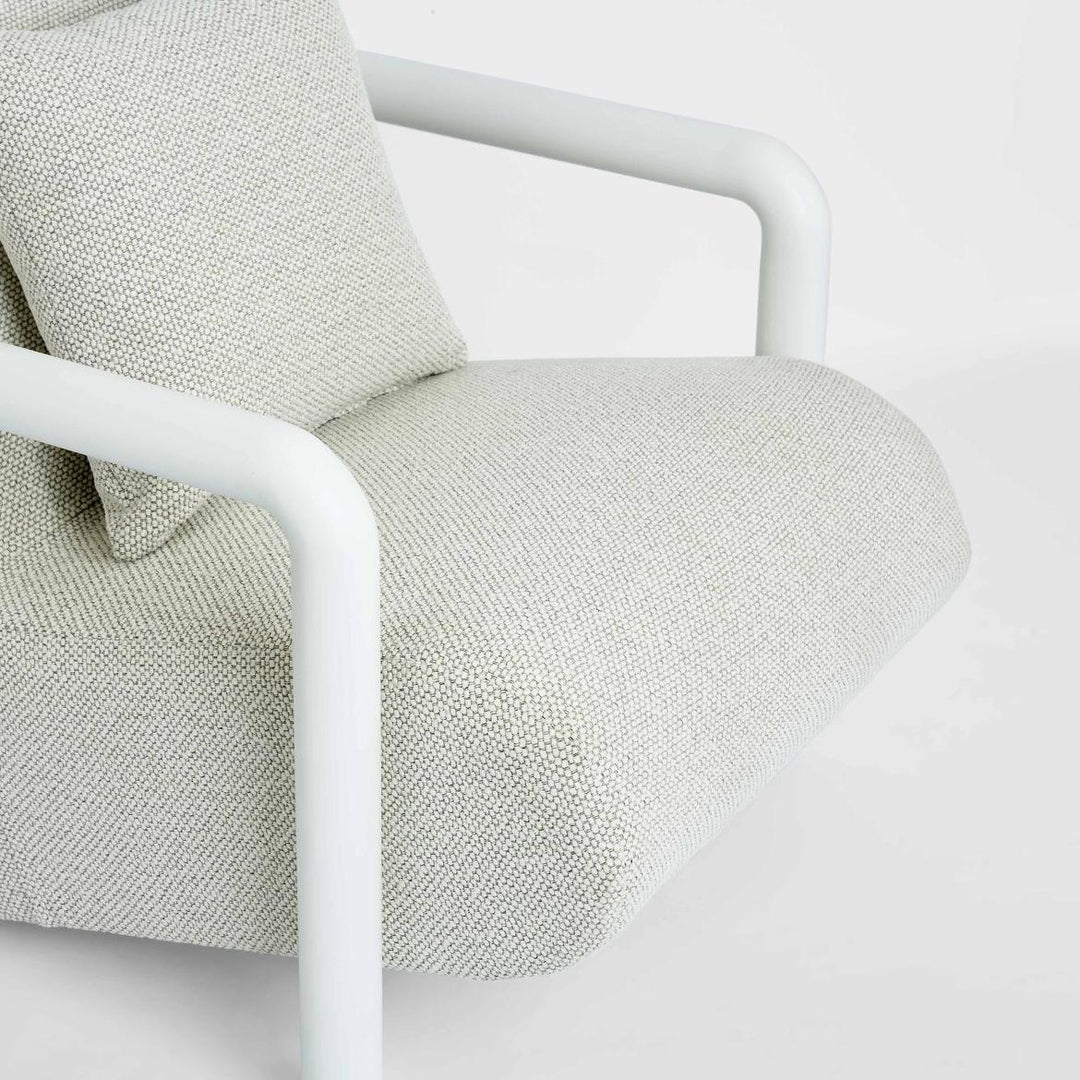 Argo Armchair Ecru with white frame Outdoor