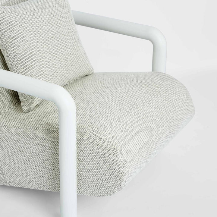 Argo Armchair Ecru with white frame Outdoor