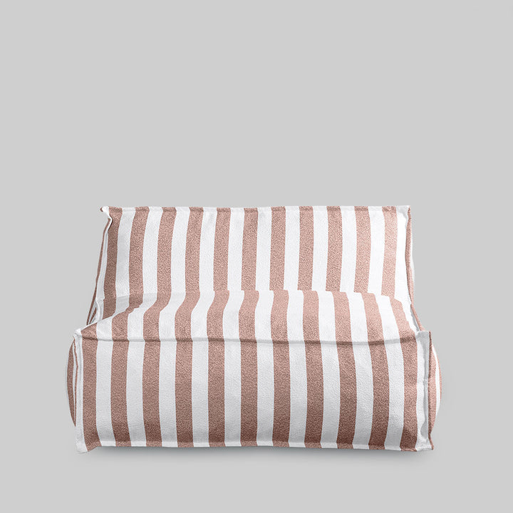 Lola Chaise Terracotta Stripe