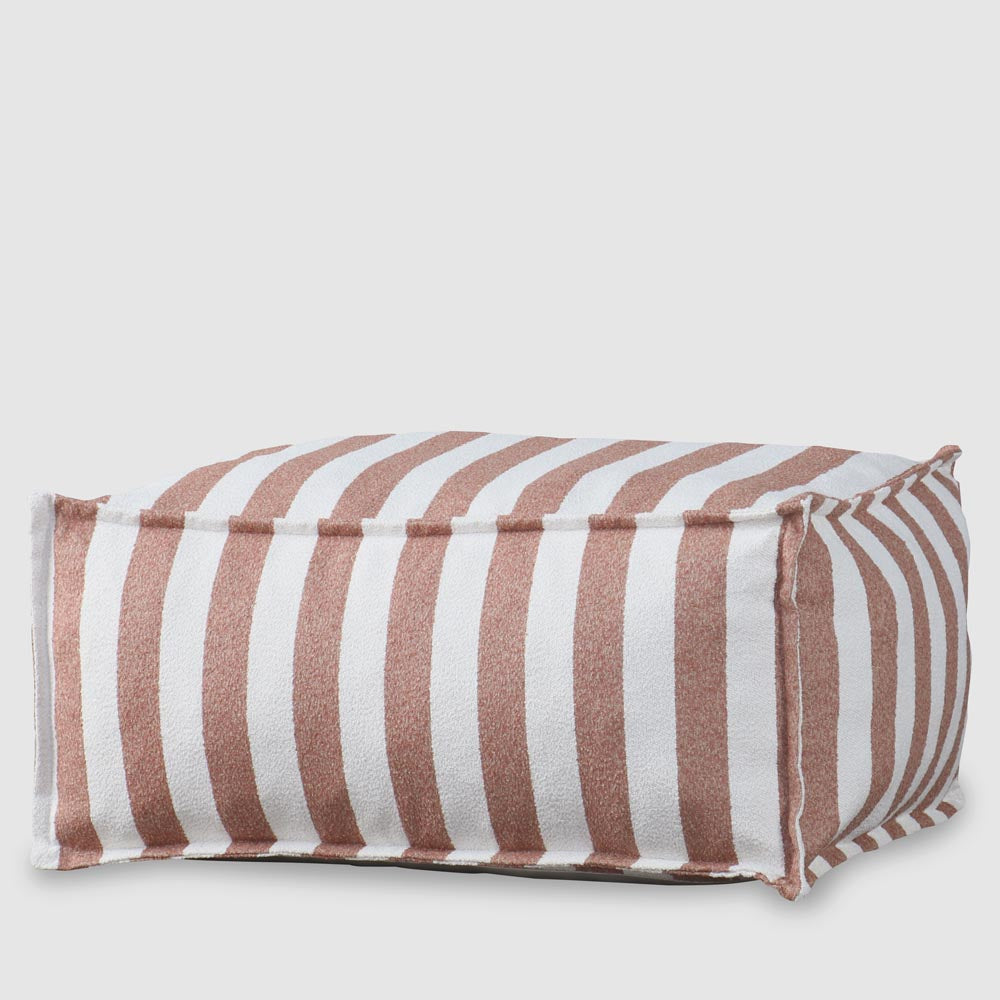 Lola Ottoman Terracotta Stripe