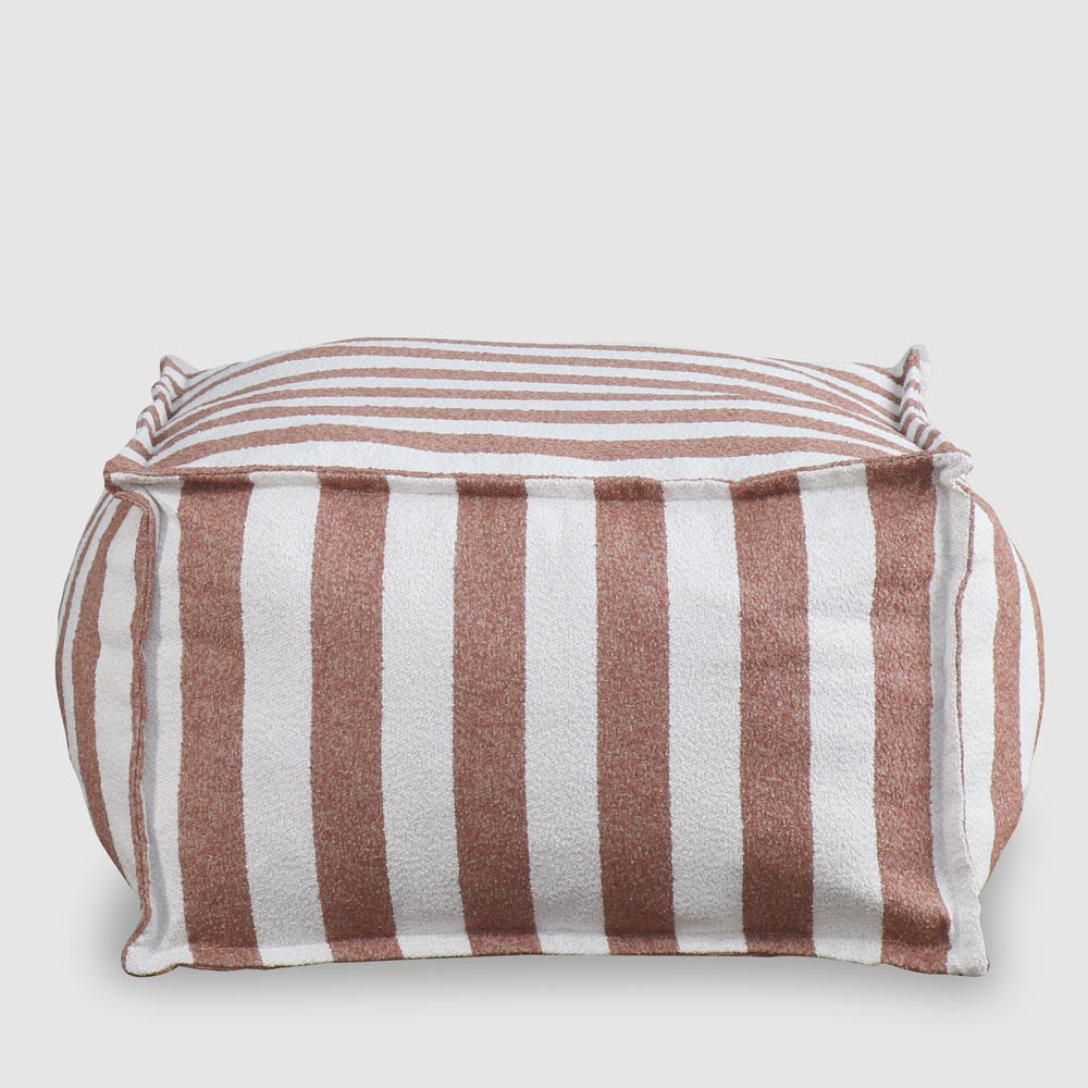 Lola Ottoman Terracotta Stripe
