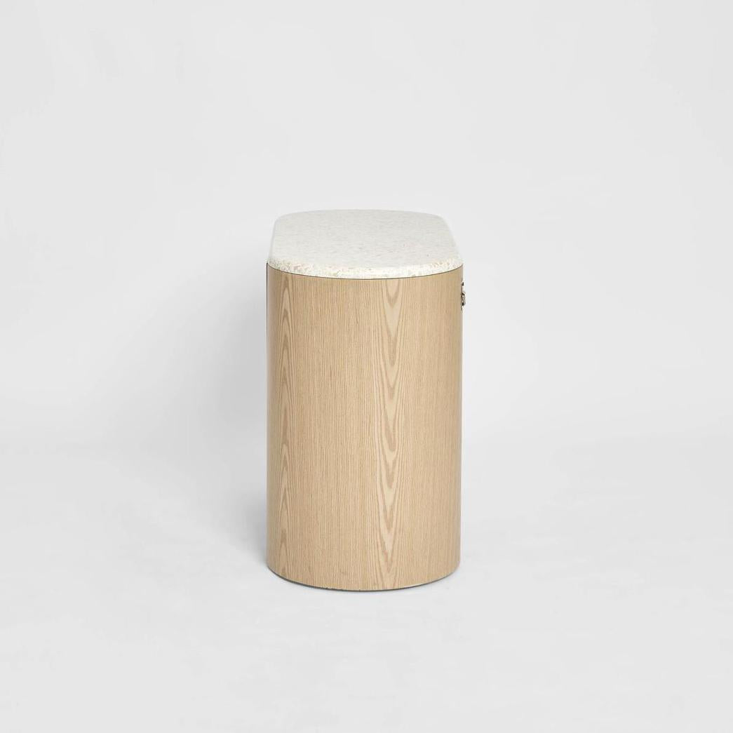 Arlo Bedside Light Oak & Terrazzo