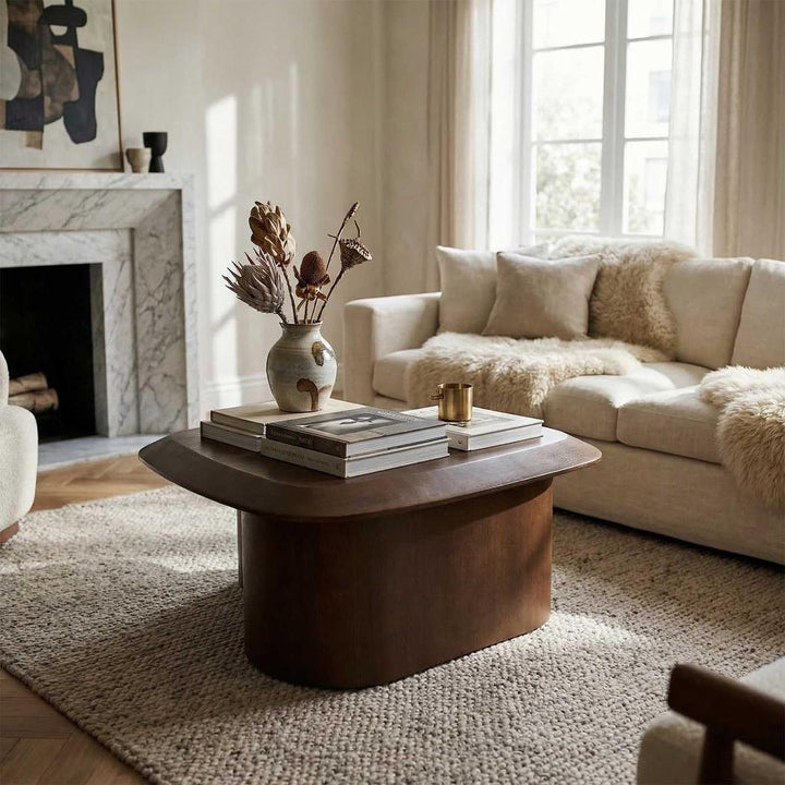Monolith Coffee Table Small Dark Walnut