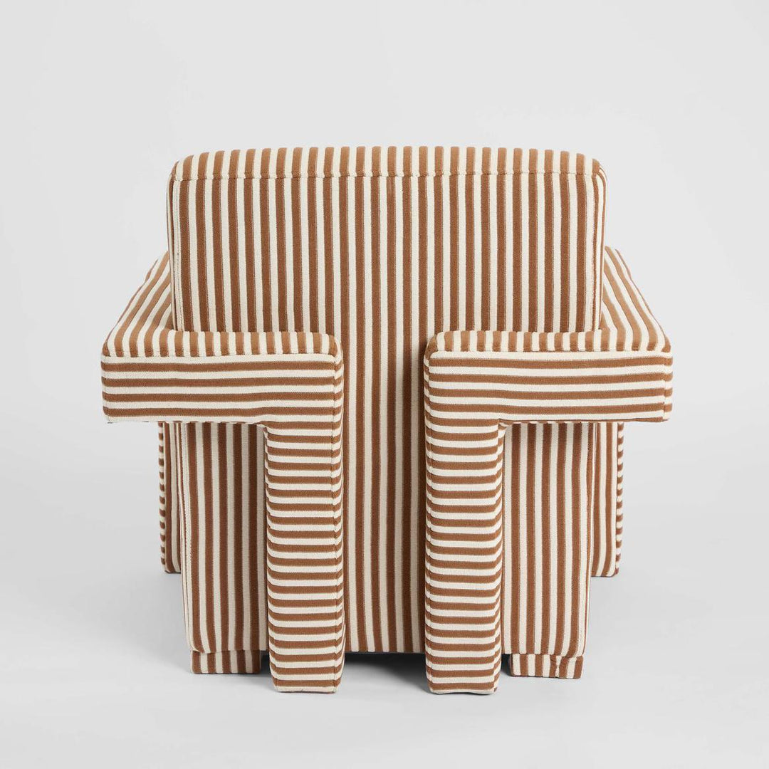 Atelier Armchair Terracotta Stripe