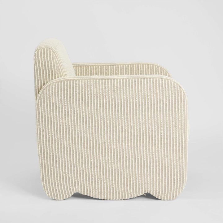 Margot Armchair Natural/White Stripe
