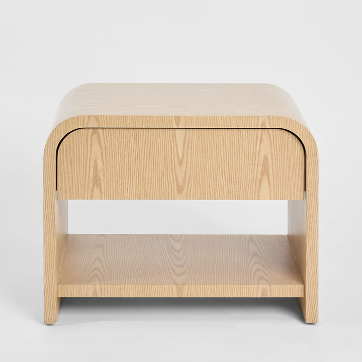 Mira Bedside Light Oak 1 Drawer