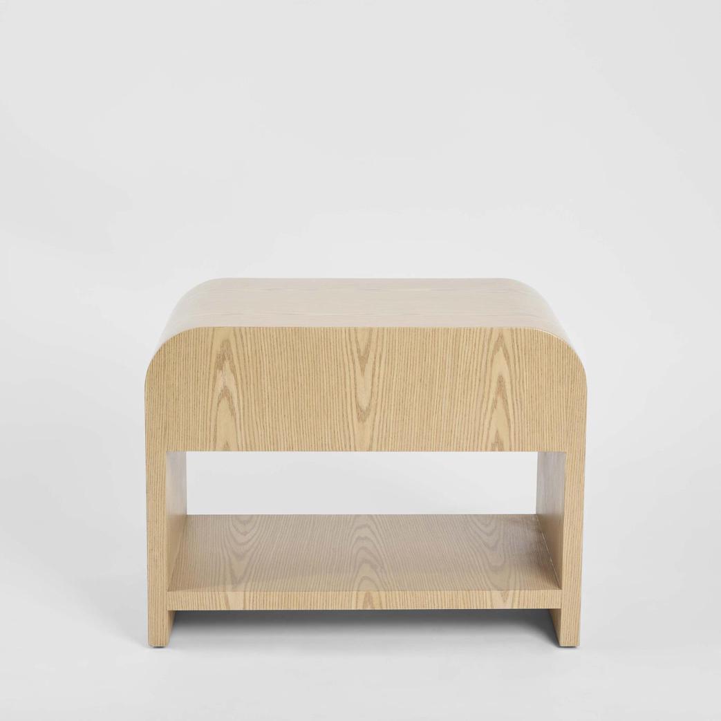 Mira Bedside Light Oak 1 Drawer