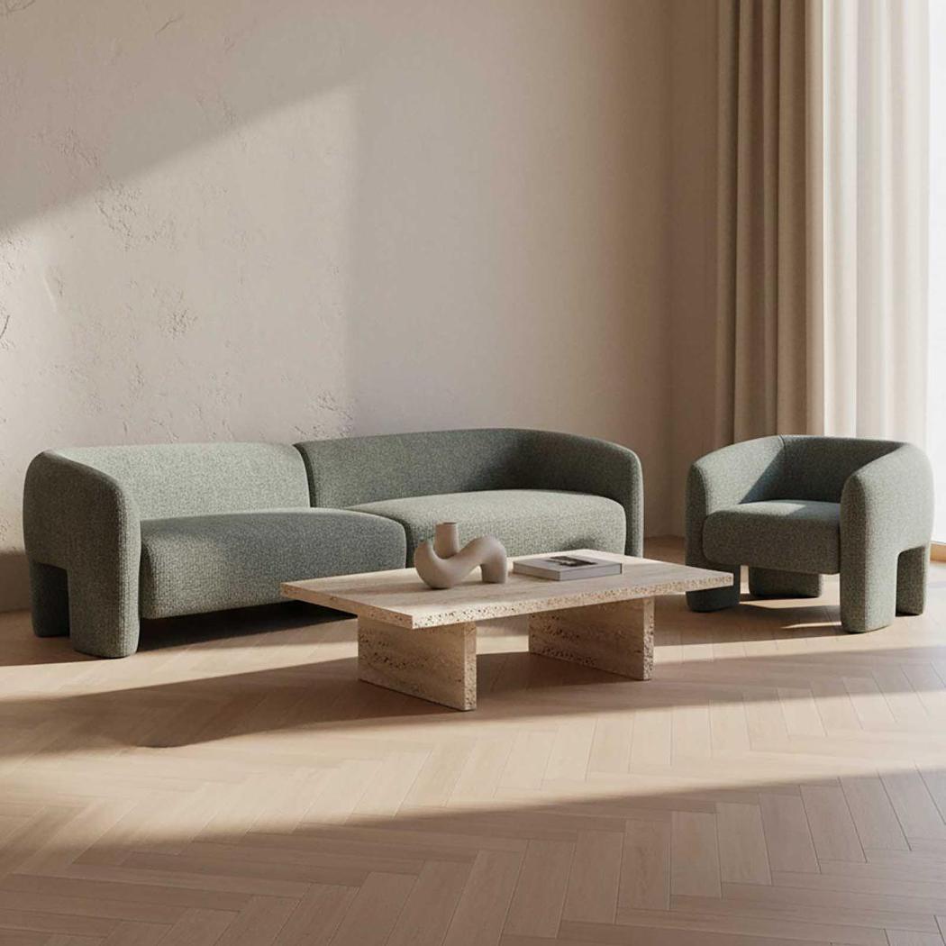 Ray 5 Seater Sofa Green