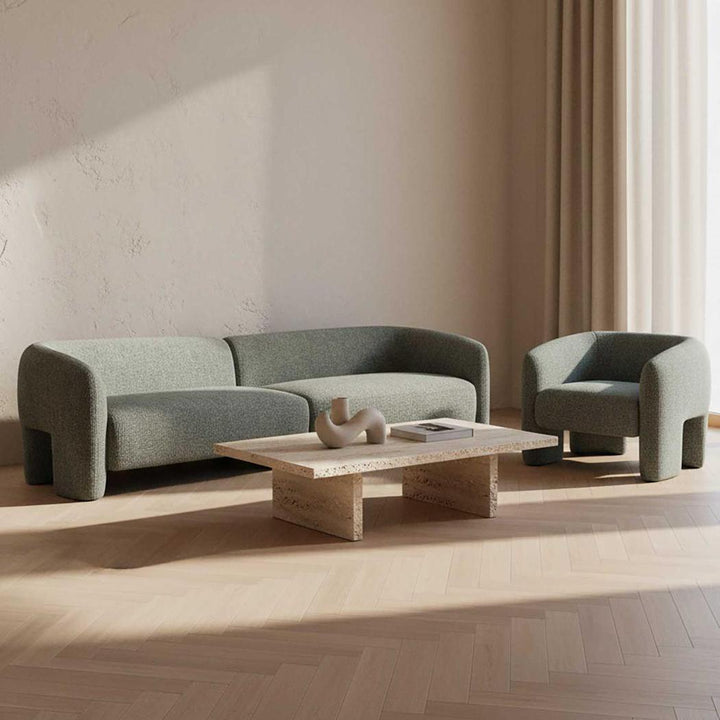 Ray 5 Seater Sofa Green