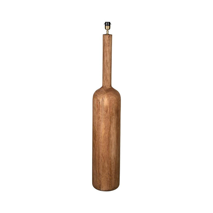 Flask Wood Floor Lamp Base Saddle- Base Only