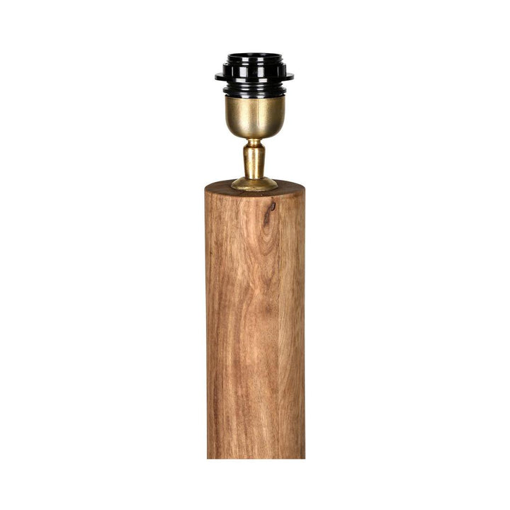 Flask Wood Floor Lamp Base Saddle- Base Only