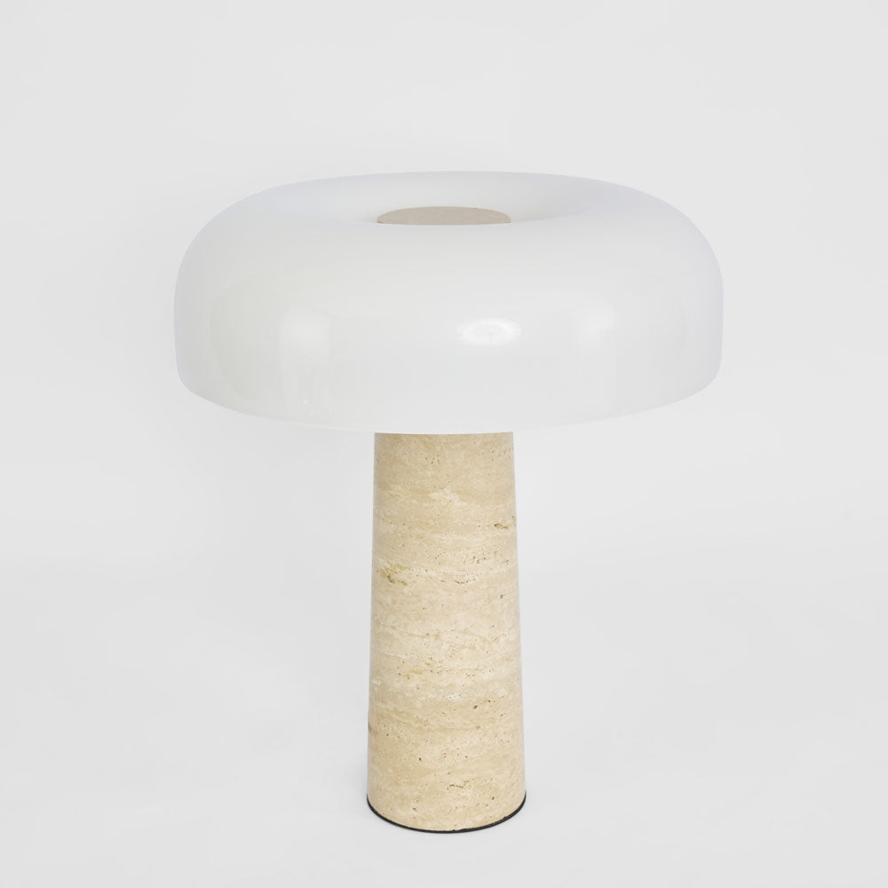Morel Table Lamp Travertine