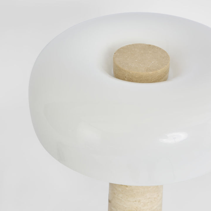 Morel Table Lamp Travertine