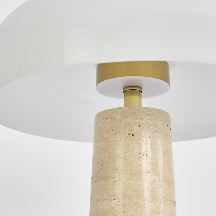 Morel Table Lamp Travertine