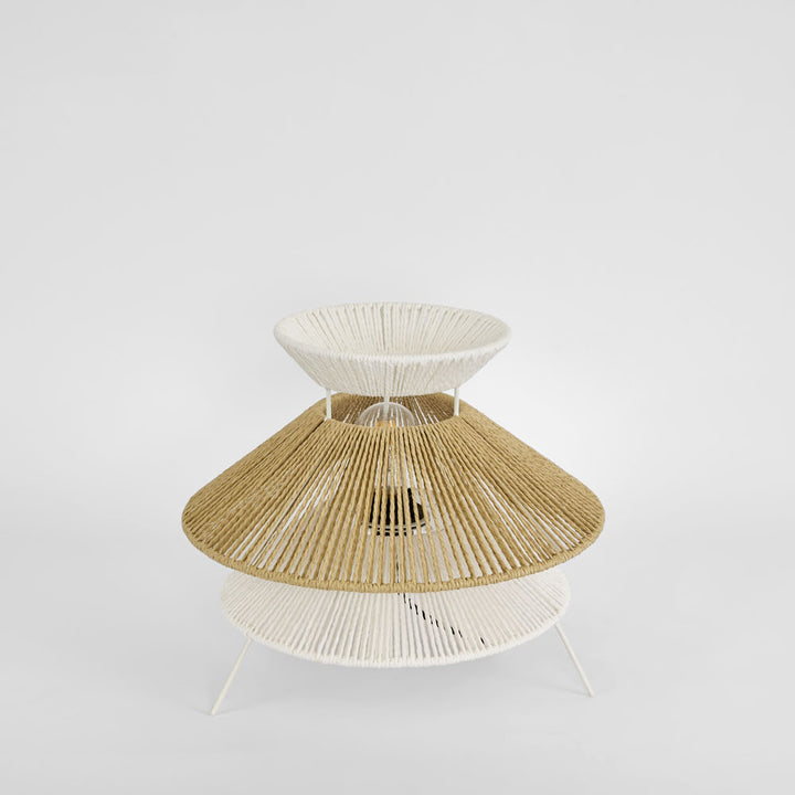 Looma Layered String Table lamp White/Natural