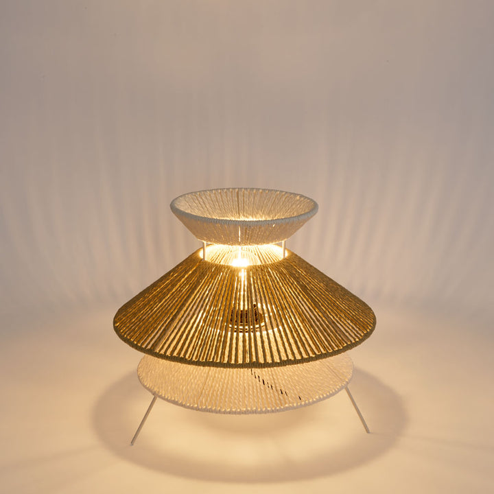 Looma Layered String Table lamp White/Natural