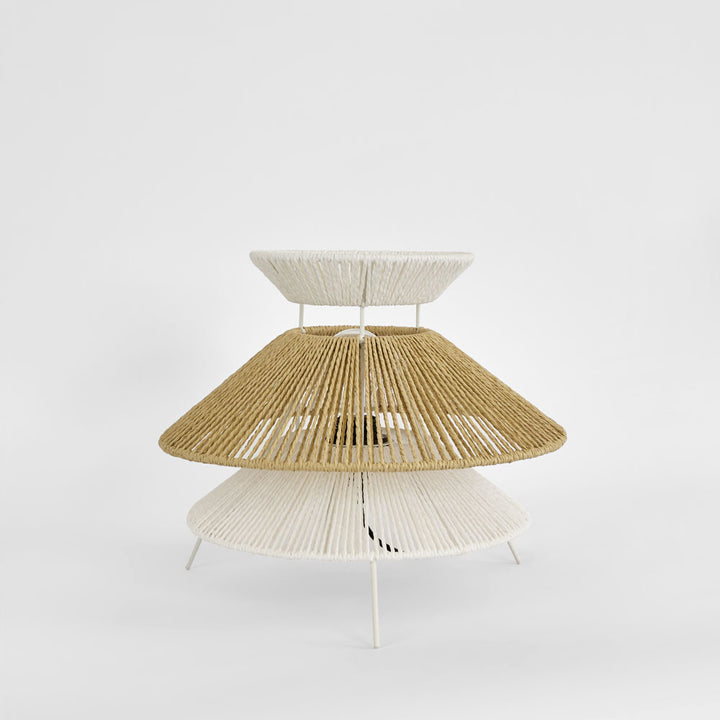 Looma Layered String Table lamp White/Natural