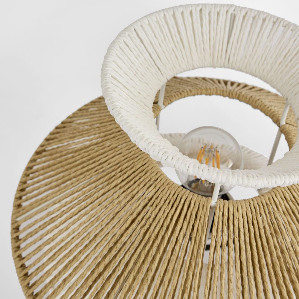 Looma Layered String Table lamp White/Natural