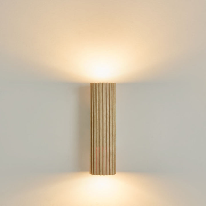 Vince Wooden Wall Light Natural