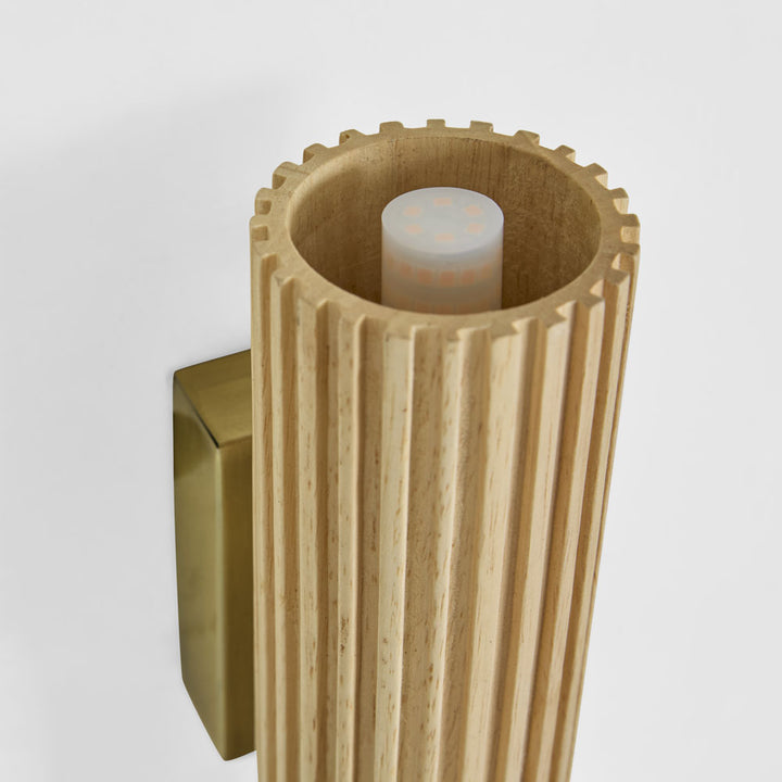Vince Wooden Wall Light Natural