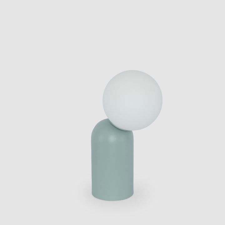 Lumeo Metal + Glass Table Lamp Sky Blue