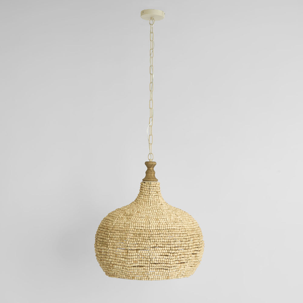 Boho Wooden Bead Pendant