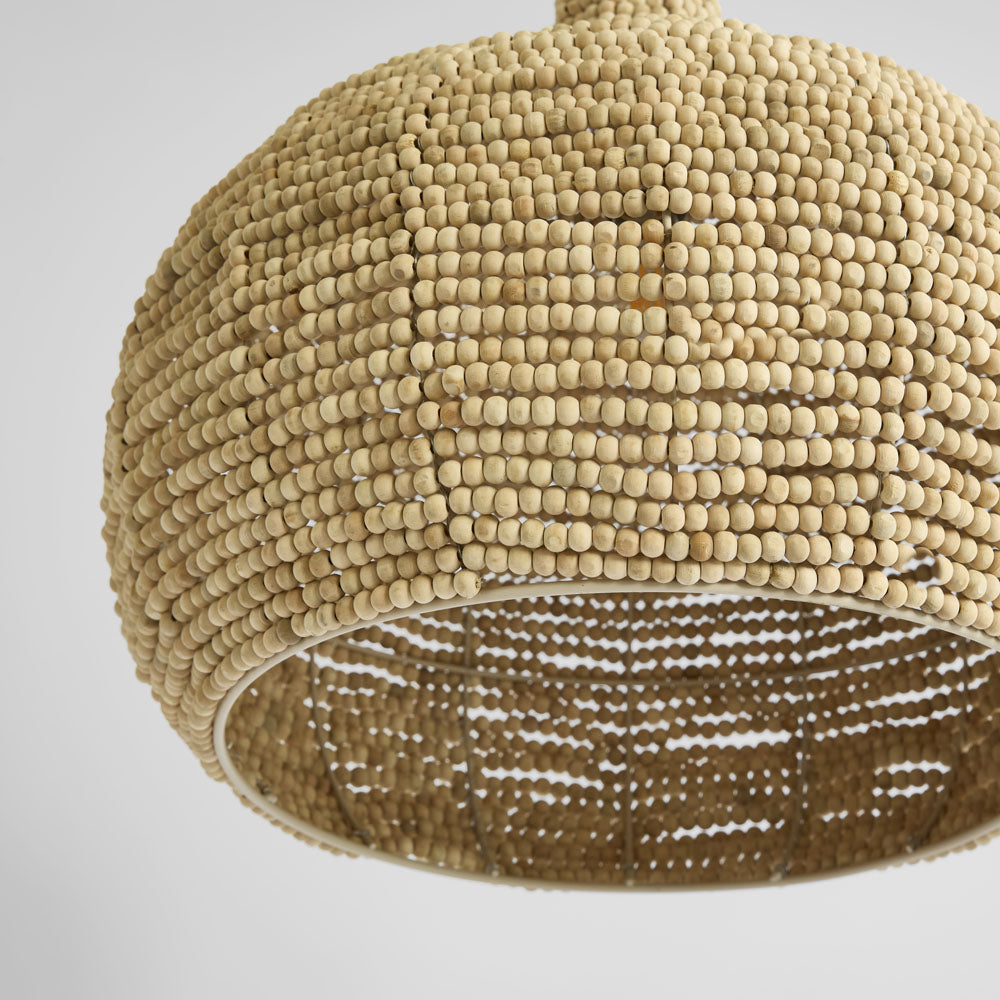 Boho Wooden Bead Pendant