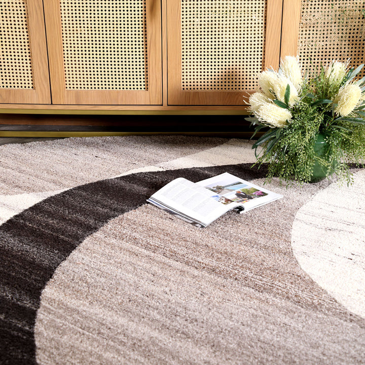 Cosmo Hand-Tufted 100% Wool Rug Netural